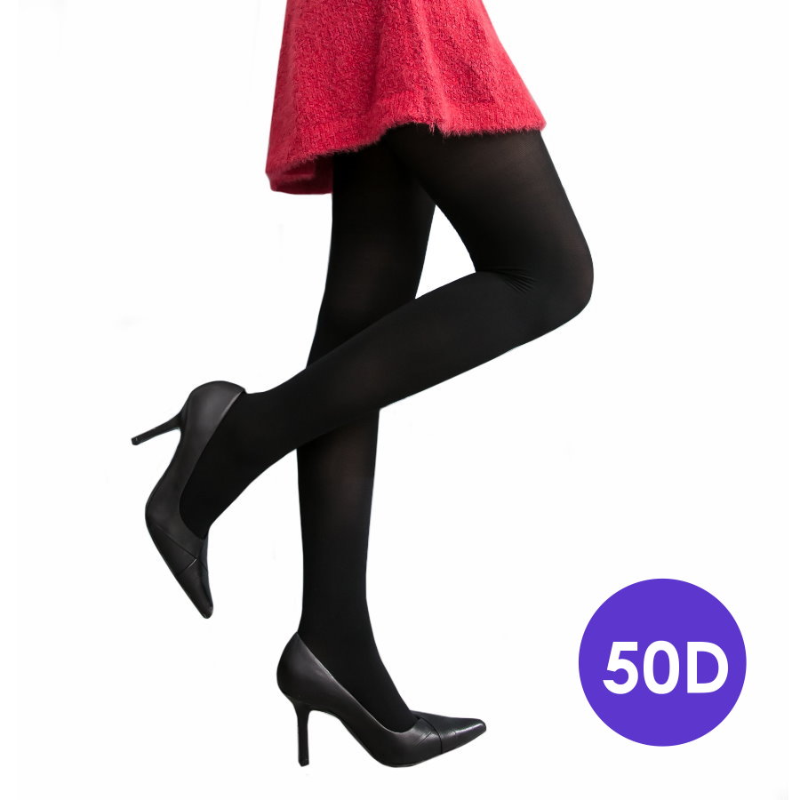 Microfiber Thermal Opaque Tights, 50D